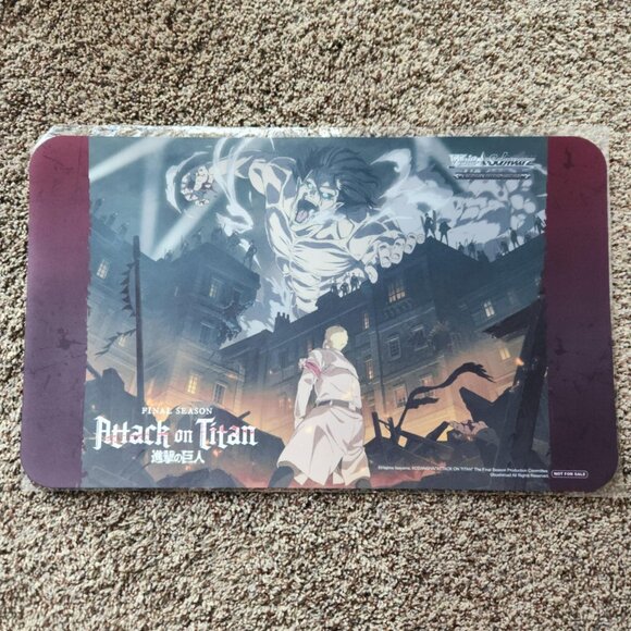 Weiss Schwarz Attack on Titan Final Season Playmat - Brand new - Picture 1 of 1